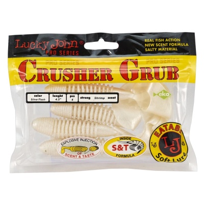 Твистеры съедоб. искусст. LJ Pro Series CRUSHER GRUB 4,5in(11,40)/026 4шт.