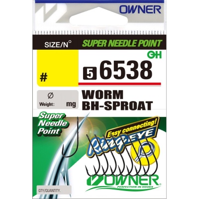 Крючок OWNER Worm BH Sproat №12 10шт