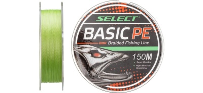 Шнур Select Basic PE X4 150m (салатовый) 0.16mm 18LB/8.3kg
