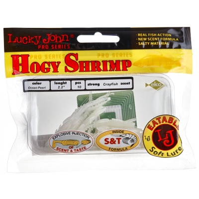 Виброхвосты съедоб. искусст. LJ Pro Series HOGY SHRIMP 2,2in(05.60)/033 10шт.