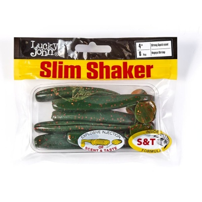 Виброхвосты съедоб. искусст. LJ Pro Series SLIM SHAKER 4in (10.00)/085 6шт.