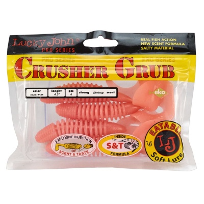 Твистеры съедоб. искусст. LJ Pro Series CRUSHER GRUB 4,5in(11,40)/F05 4шт.