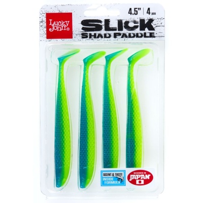 Виброхвосты съедобные Lucky John Series SLICK SHAD PADDLE 4.5in 016