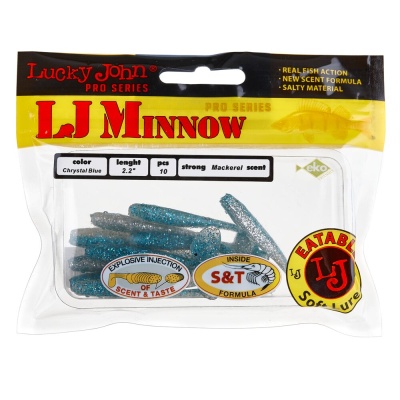 Виброхвосты съедобные искусственные LJ Pro Series MINNOW 05.60/T05 10шт.