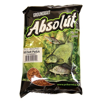 Прикормка "Absolut" Белая рыба (темная), 750гр