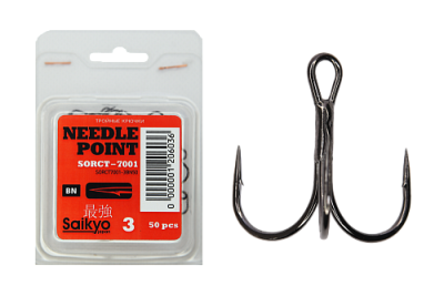 Крючки Saikyo тройн.7001BN №  3 (5шт)