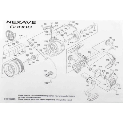 Безынерционная катушка SHIMANO Nexave C3000FI
