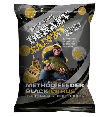 Прикормка "DUNAEV-FADEEV" 1кг Feeder Method Black Citrus