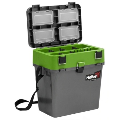 Ящик зимний Helios Ice Fishing BOX серый/салатовый 19л