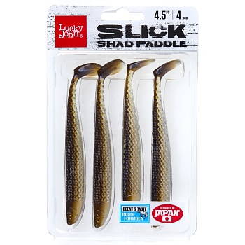 Виброхвосты съедобные Lucky John Series SLICK SHAD PADDLE 4.5in T46
