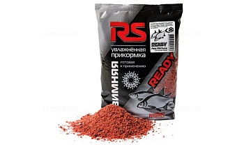 Прикормка увлажненная RS READY Лещ Мотыль холодная вода (красная) 0.75 кг