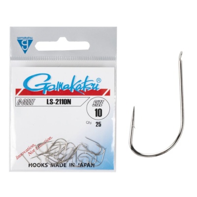 Крючки рыболовные Gamakatsu LS-2110N HOOKS NICKEL #8 (25 шт)