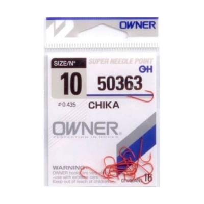 Крючок OWNER Chika red №10 12шт
