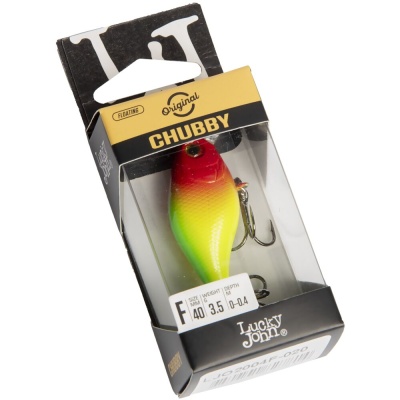 Воблер Lucky John Original CHUBBY 40F, 3.5гр, 0-0.4м, 020