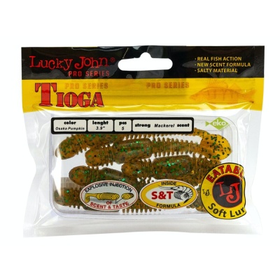 Виброхвосты съедобные искусственные LJ Pro Series TIOGA 10.00/PA19 5шт.