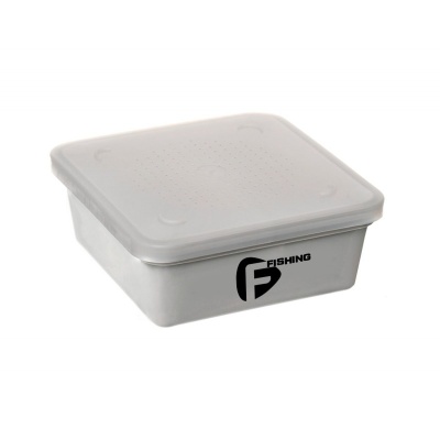 Коробка для наживки+сито+кришка (135x135x55 мм) GREY BOX+COVER+RIDDLE