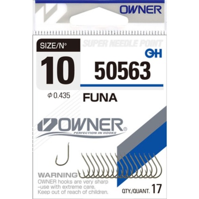 Крючок OWNER Funa brown №12 18шт