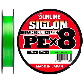 Шнур Sunline Siglon PE х8 200m (салат.) #1.5/0.209mm 25lb/11.0kg