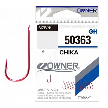 Крючок OWNER Chika red №22 13шт