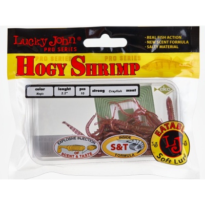 Виброхвосты съедоб. искусст. LJ Pro Series HOGY SHRIMP 2,2in(05.60)/S14 10шт.