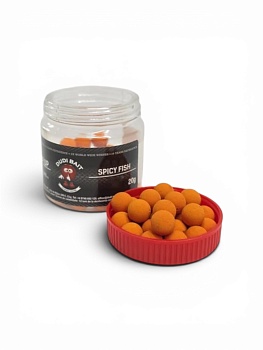 Насадочные бойлы Dudi Bait Pop Up Spicy Fish, 10mm