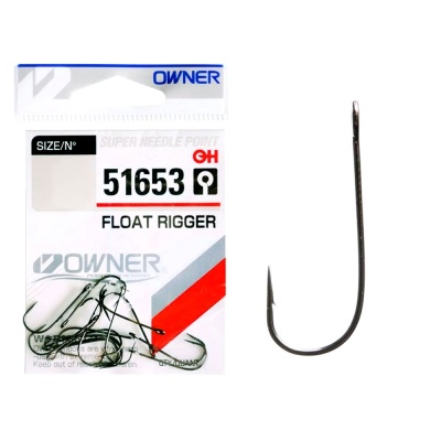 Одинарный крючок OWNER FLOAT RIGGER №6 (10шт)