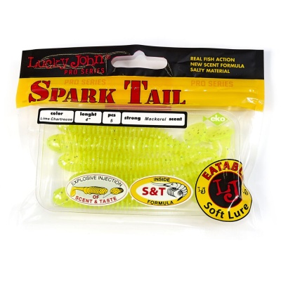 Виброхвосты съедоб. искусст. LJ Pro Series Spark Tail 4,0in(10,10)/071 5шт.