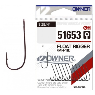 Одинарный крючок OWNER FLOAT RIGGER №8 (11шт)