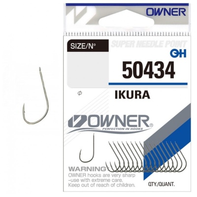 Крючок OWNER Ikura brown №8 17шт