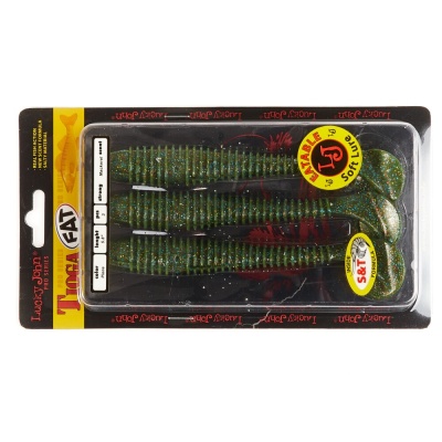 Виброхвосты съедоб. искусст. LJ Pro Series TIOGA FAT 5.8in(14.70)/F08 3шт.
